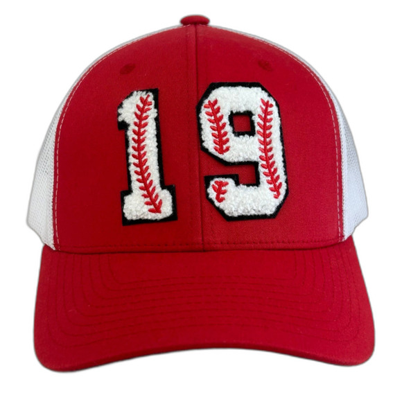 New Era Other - The Classics Cap Hat Unisex Snapback Red White Baseball 19 Embroidery Numbers